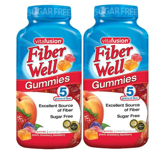 Vitafusion Fiber Well Sugar Free Gummy Vitamin Supplement, 220 Ct. 2 Pack