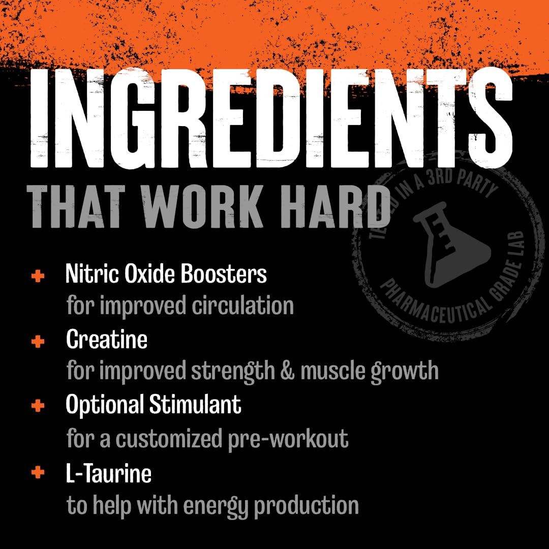 Animal Pump Pre-Workout Supplement - for Energy, Focus and Muscle Volumizing, with Nitric Oxide Boosters Including Stims and Nootropics, Creatine, and Ultimate Pump Enhancer, 30 Packs