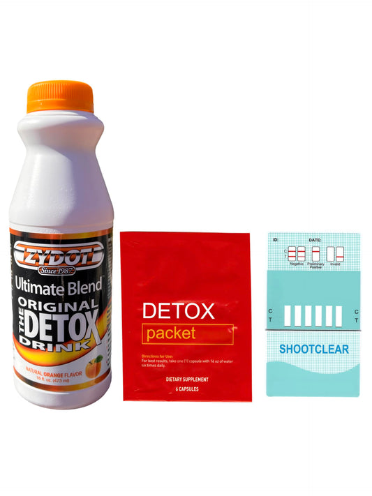 Shootclhear Detox Drink 16 Oz- Detox kit - Herbal Pills - Multi-Test