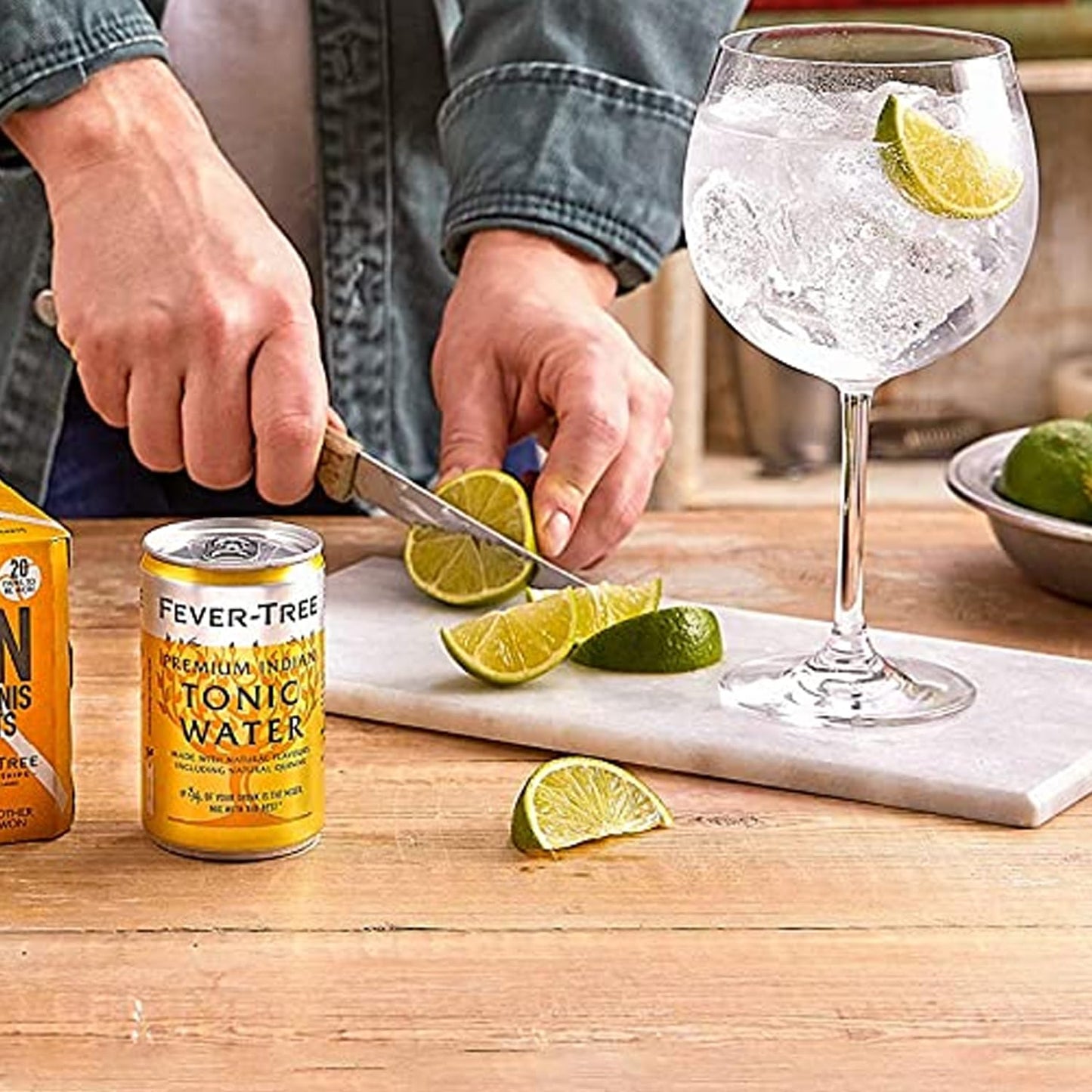 Fever Tree Premium Tonic Water  Premium Quality Mixer and Soda  Refreshing Beverage for Cocktails  Mocktails 200ml Bottle  Pack of 15