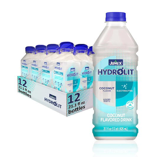 Jumex Hydrolit Quick Rehydration and Recovery Beverage Natural Coconut Flavor 211 fl oz BPAfree Bottle 12Pack