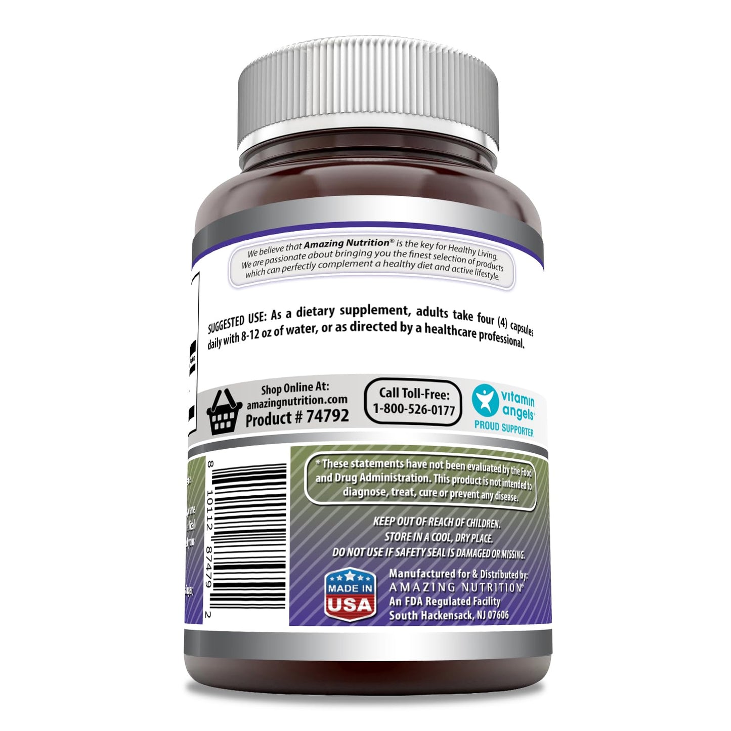 Amazing Formulas Creatine Monohydrate Supplement | 3000 Mg per Serving | 180 Capsules | Non-GMO | Gluten-Free | Made in USA