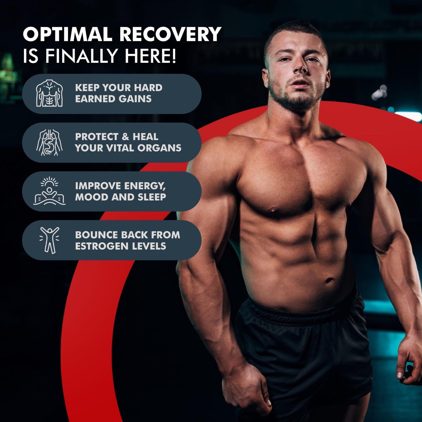 BioSync Supplements | #1 Effective Premium PCT Supplement for Men | Post Cycle Therapy to Kickstart Levels, Repair Liver, Block Estrogen, Balance Hormones | 8 Powerful Ingredients - 60 Capsules