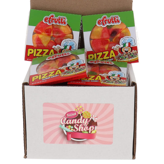 SECRET CANDY SHOP eFrutti Gummi Candy Individually Wrapped Bulk in Box Pizza Pack of 20