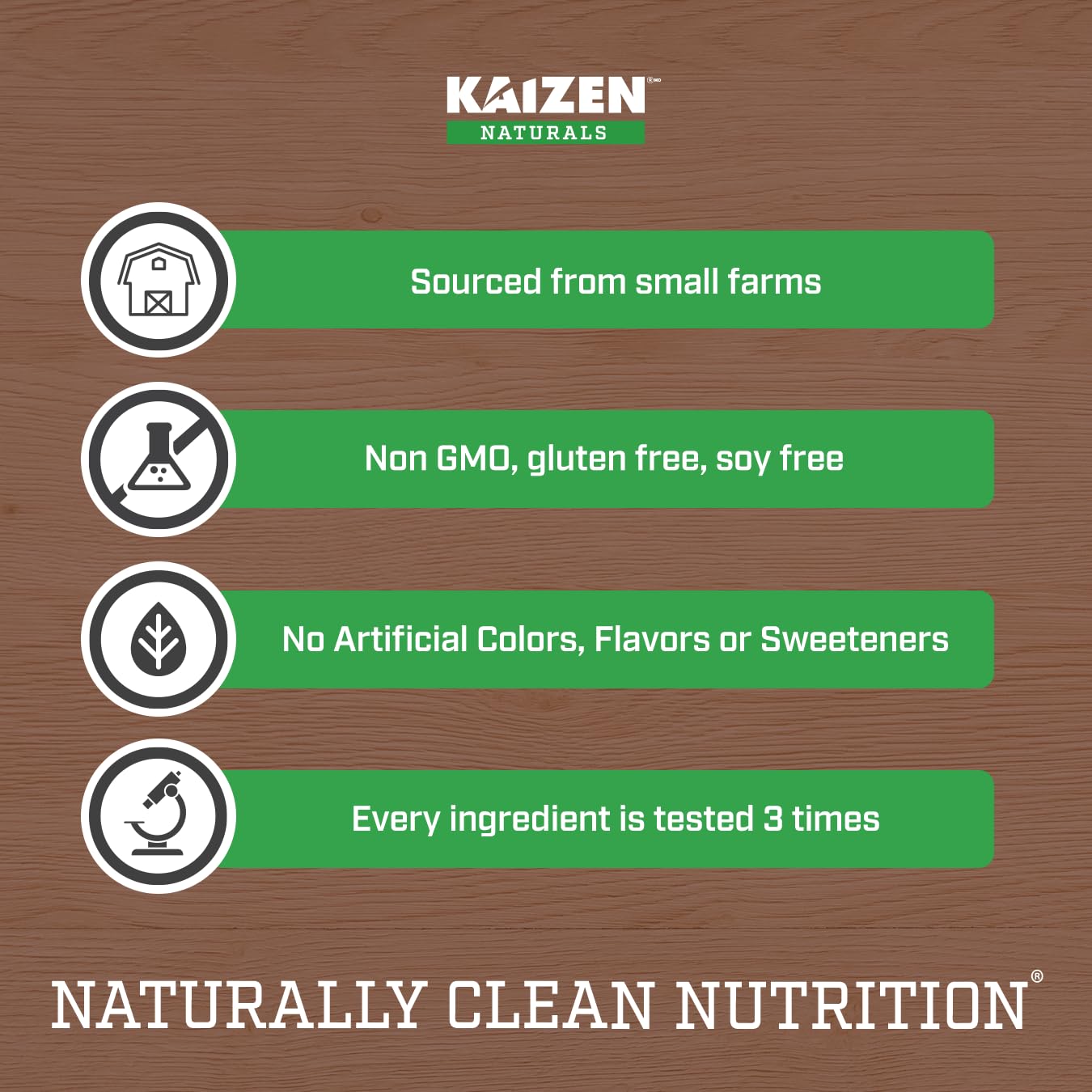 Kaizen Naturals Plant Protein | Chocolate | 25g Protein |Clean | See The Test Results | 5 Proteins | No Artificial Ingredients | Dairy Free | Soy Free | Gluten Free | Non GMO | Vegan | 1.5lb