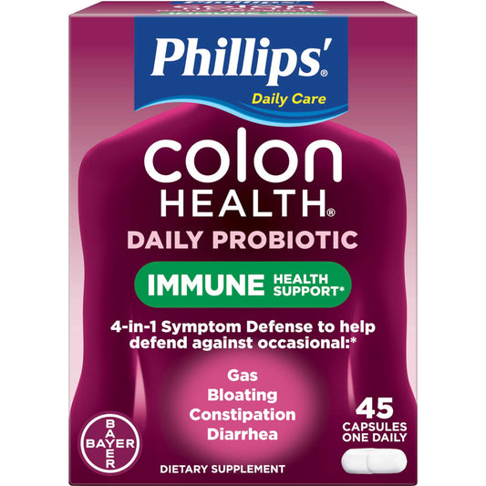 Bayer Bayer Phillips' Colon Health Capsules, 45 caps (Pack of 3)