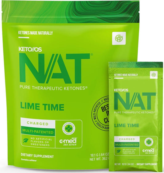 OS NAT Lime Time - Charged - Supplement for Men and Women (20 Count)