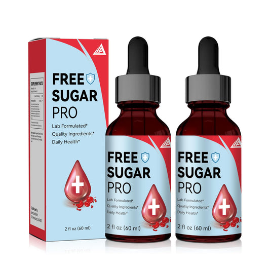 Free Sugar Pro Drops, Free Sugar Pro Liquid Drops, Health Support Supplement Men and Women, New Advanced Formula (60ml/2oz) (2)