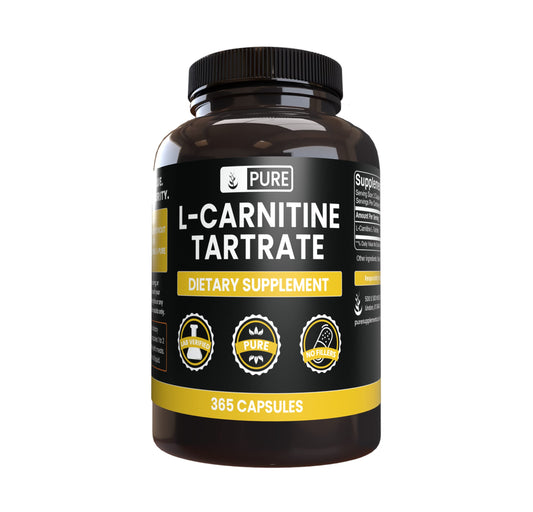 Pure Original Ingredients L-Carnitine Tartrate (365 Capsules) No Magnesium Or Rice Fillers, Always Pure, Lab Verified