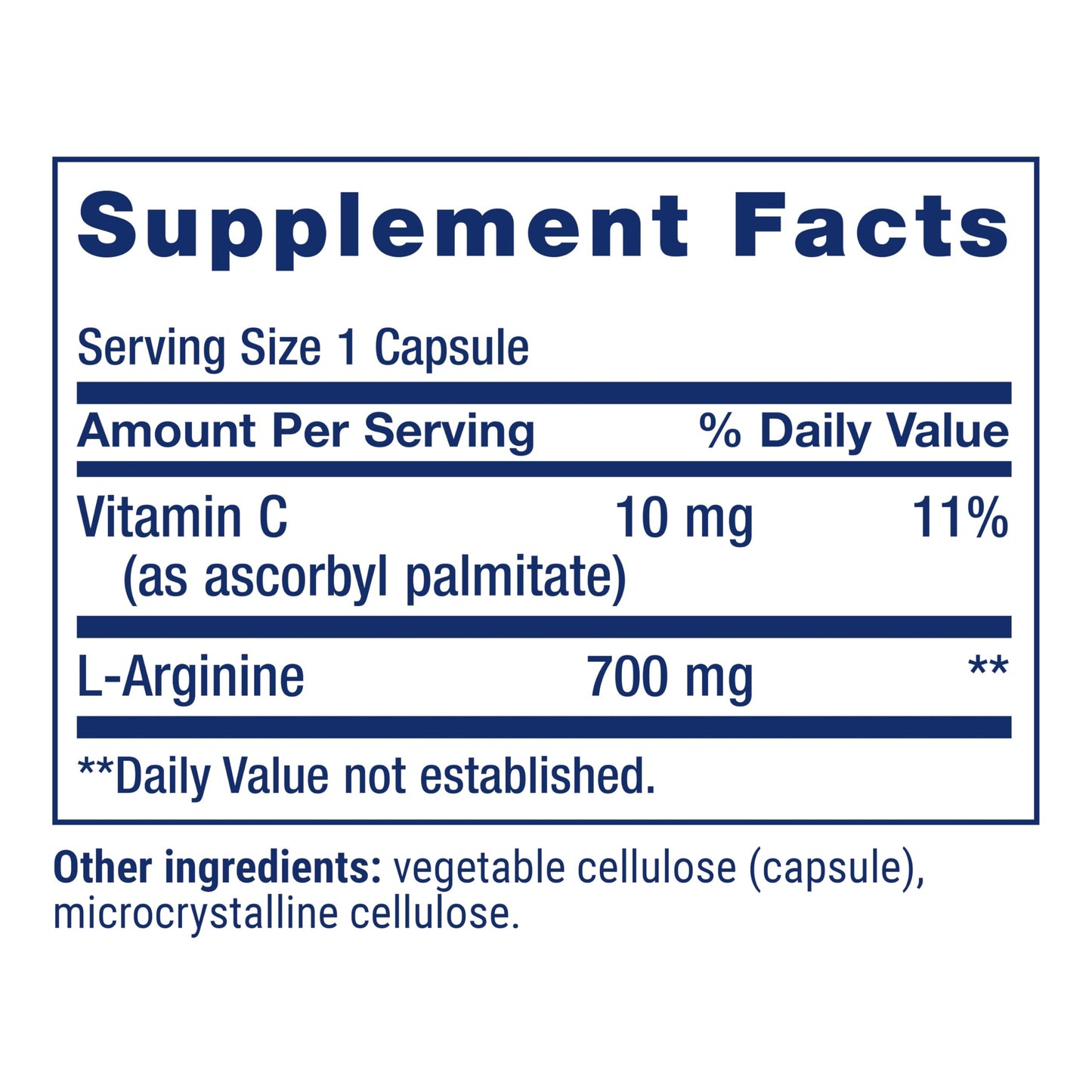 Life Extension L-Arginine Caps, 700 mg, Vitamin C & Amino Acid for Optimal arterial Health, Supports Heart & Immune Health, Healthy Tissue & Bones, Gluten Free, Non-GMO, 200 Capsules