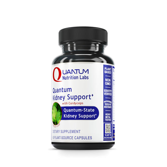 Quantum Nutrition Labs Kidney Support - Kidney Health Supplement, Kidney Support Supplement, Kidney Vitamins for Men and Women with Cranberry, Rhodiola Rosea, and Parsley - 60 Vegetarian Capsules
