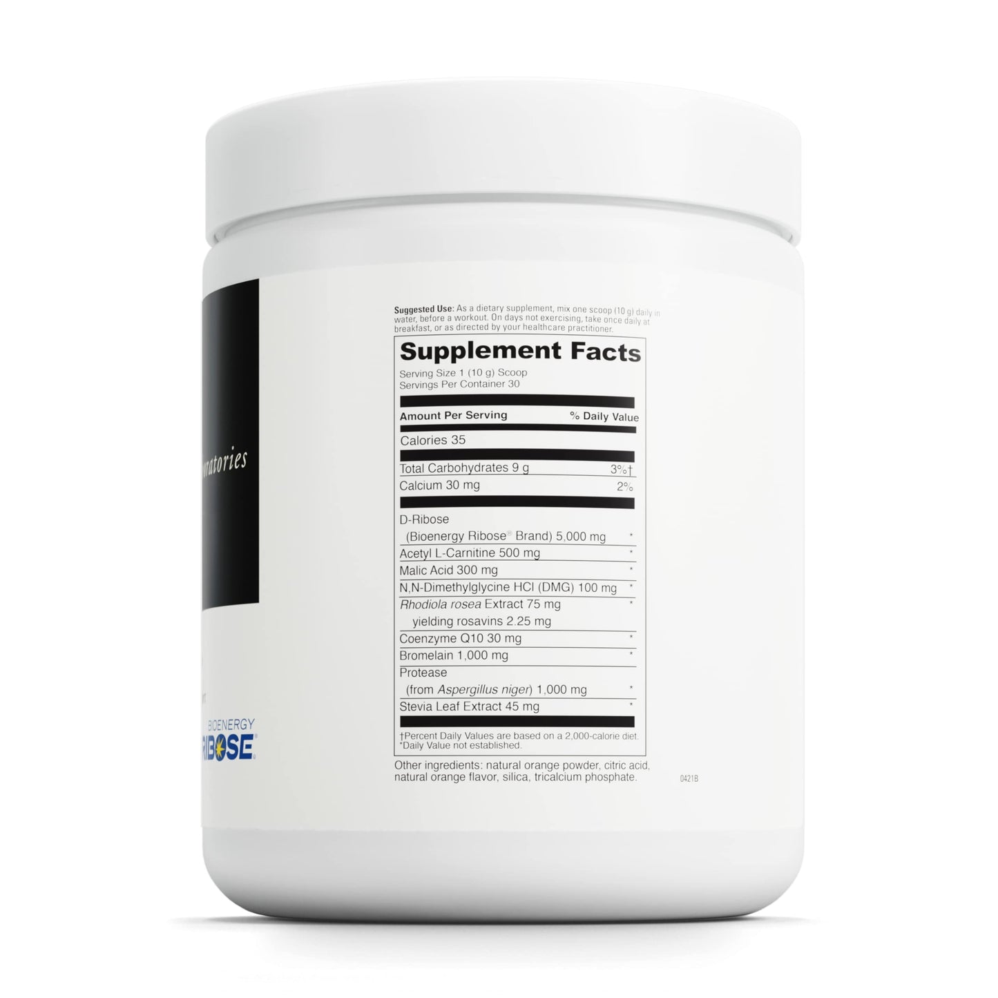 DAVINCI Labs Mito-Fuel with D-Ribose - Helps to Support Muscle Recovery & Energy Levels with D-Ribose, CoQ10, L-Carnitine & More - 300 Grams (30 Servings)