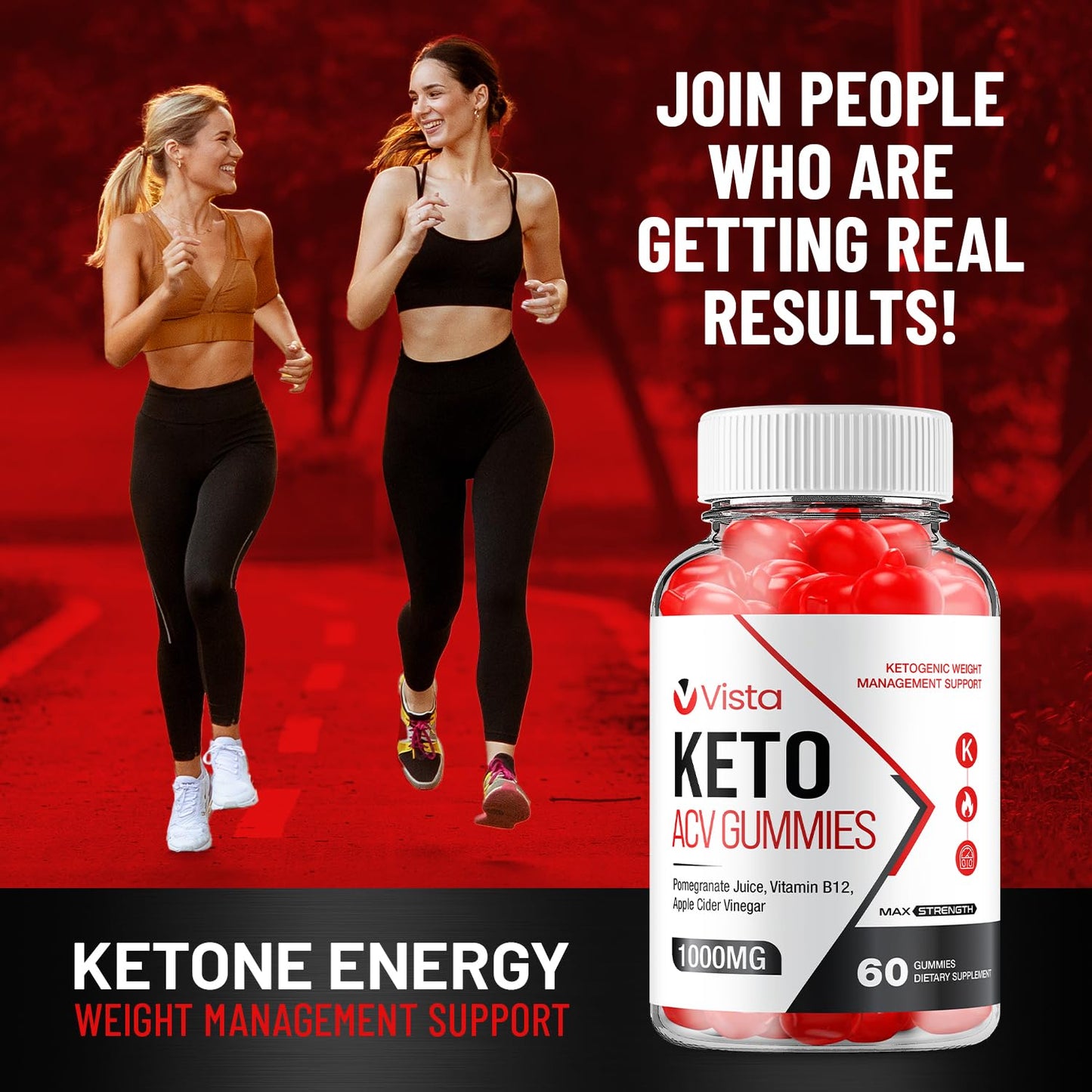 Vista Keto ACV Gummies - Advanced Formula Vista Keto Plus ACV Gummies Apple Cider Vinegar Vista ACV Dietary Supplement Men Women (60 Gummies)