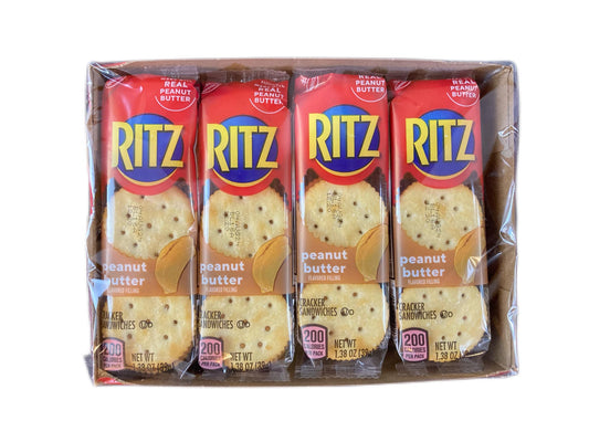 Ritz Peanut Butter Cracker Sandwiches 138 Oz Pack By Nabisco