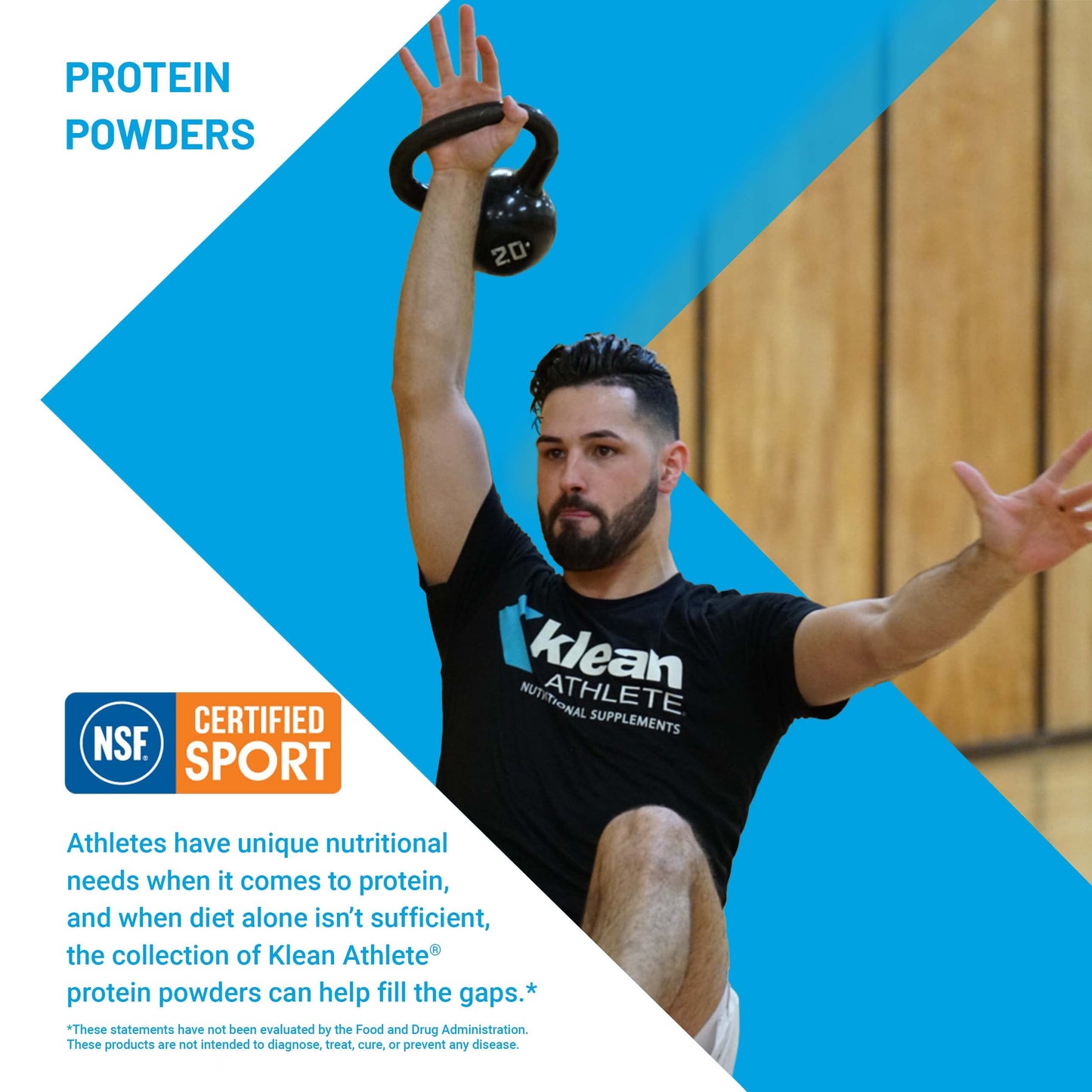 Klean ATHLETE | Klean Casein Protein | Designed to Help with Recovery and Reduce Muscle Breakdown.* | NSF Certified for Sport | 21.6 Ounces | Natural Vanilla Custard Flavor