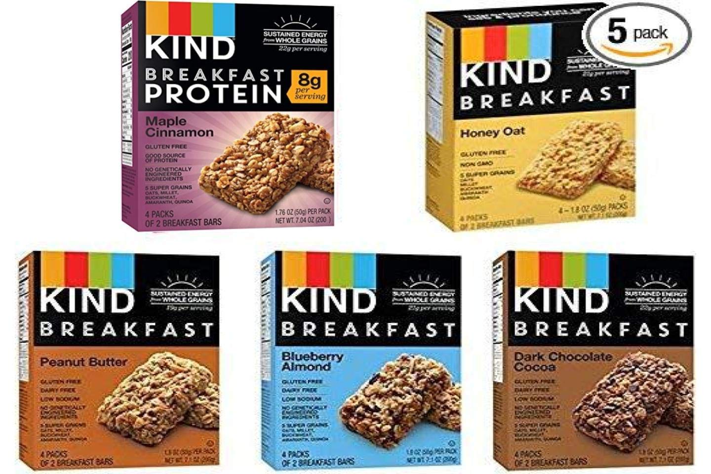 Kind Breakfast Bars Variety Packs 5