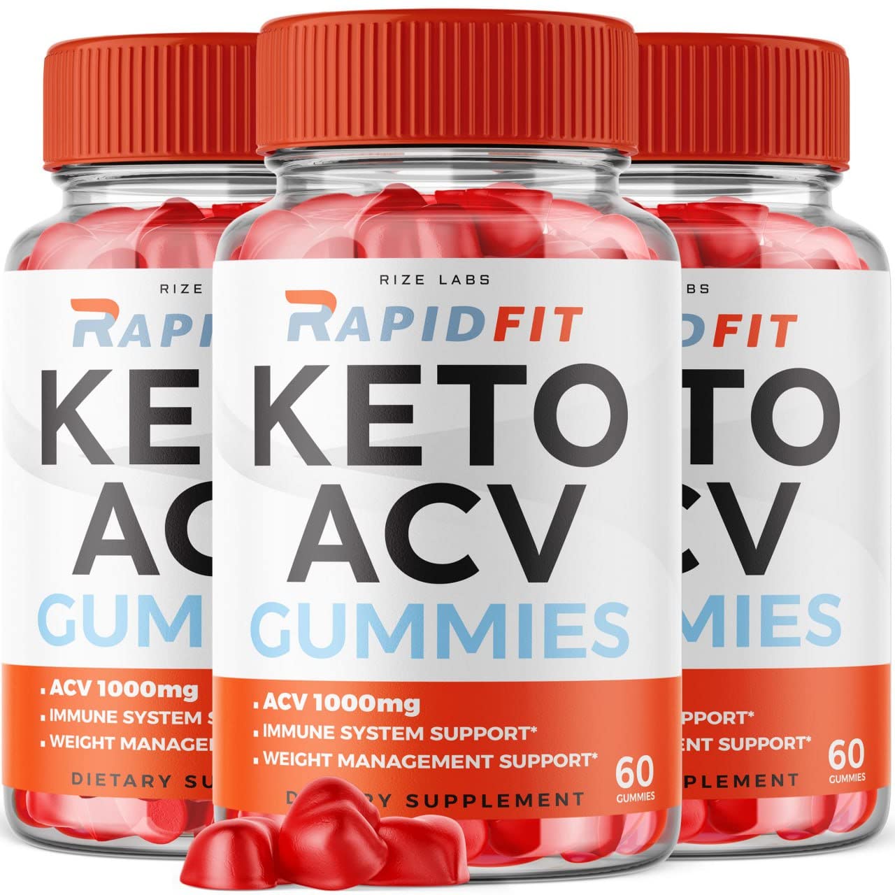 rize labs - RapidFit Keto ACV Gummies for Advanced Weight Loss with Apple Cider Vinegar Supplement Helps in Reducing Belly Fat for Extra Strength (180 Gummies)