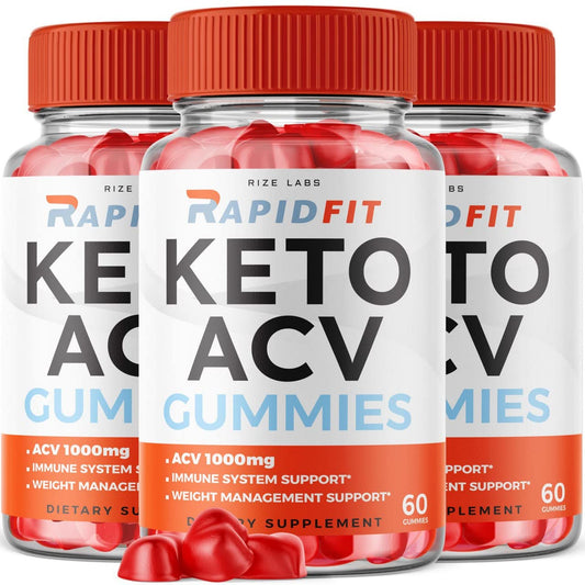 rize labs - RapidFit Keto ACV Gummies for Advanced Weight Loss with Apple Cider Vinegar Supplement Helps in Reducing Belly Fat for Extra Strength (180 Gummies)