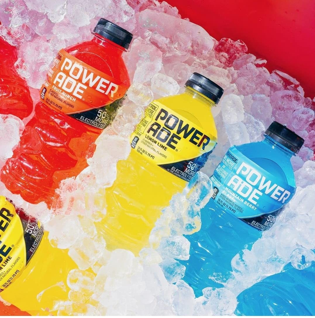 Powerade Sport Drink Bottles 28 fl oz 5 Pack Zero Grape