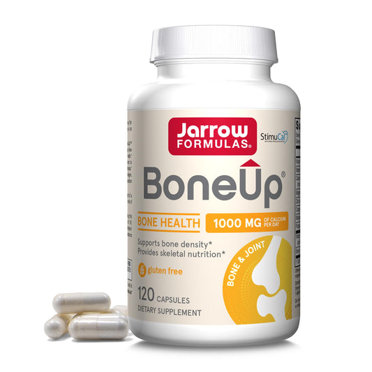 Jarrow Formulas Bone Up for Bone Density and Skeletal Nutrition, Includes D3, K2 (as MK-7), and Calcium, 120 Capsules Vitamin D3, K2 Supplements, Up to a 20-Day Supply