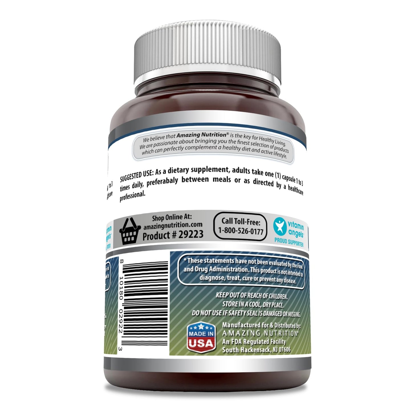 Amazing Formulas L-Glutamine Supplement | 500 Mg | 120 Capsules | Non-GMO | Gluten-Free | Made in USA