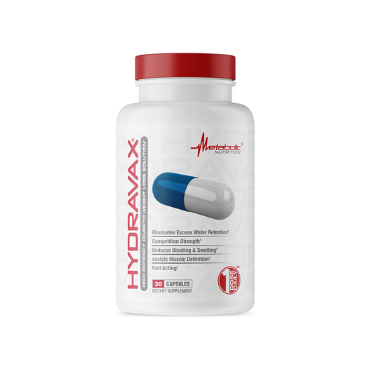 Metabolic Nutrition, Hydravax - Premium Diuretic Water Pills, Natural & Safe, Eliminates Water Retention, with Dandelion, Magnesium, Green Tea Extract, Cranberry Powder, 30 Capsules, 1 Dose Daily