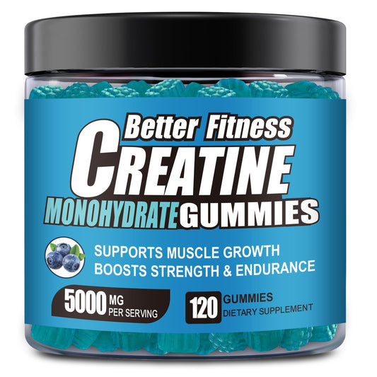 BetterFitness Creatine Monohydrate Gummies, Non GMO, Vegan Creatine Monohydrate Gummies Men and Women's Supplement, Healthcare Fitness Supplement.