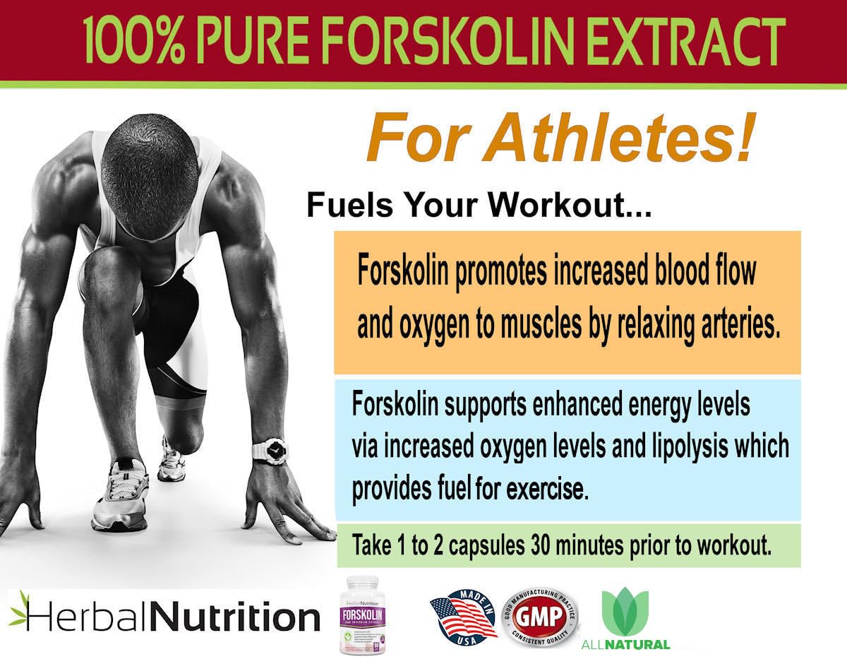 Forskolin for Weight Loss, 250mg-500mg Max Strength Forskolin Two Pack 90 Count Bottles, 20% Extract of Pure Forskolin, Ideal Diet and Athletes Formula!