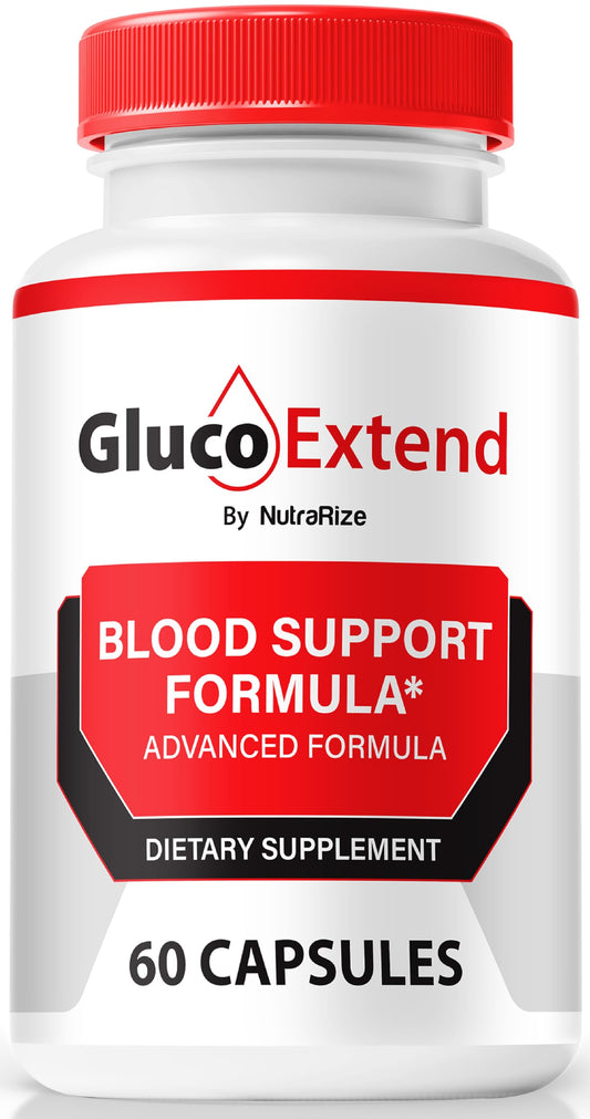NutraRize Gluco Extend Capsules, Official GlucoExtend Pills to Support Lasting Energy, Premium Blood Vessel Cleaner, GlucoExtend Detox Glyco Optimizer, Circulation Support (60 Capsules)