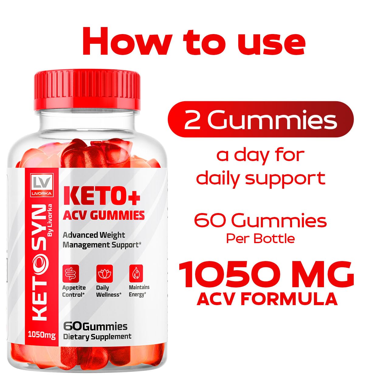 (5 Pack) Ketosyn Keto Gummies Weight Loss, Keto ACV Gummies Ketosyn, Ketosyn Keto Plus ACV Gummies, Ketosyn Gummies, Ketosyn ACV Gummies, Keto Syn ACV Weight Loss Gummies, 180 Gummies for 5 Months