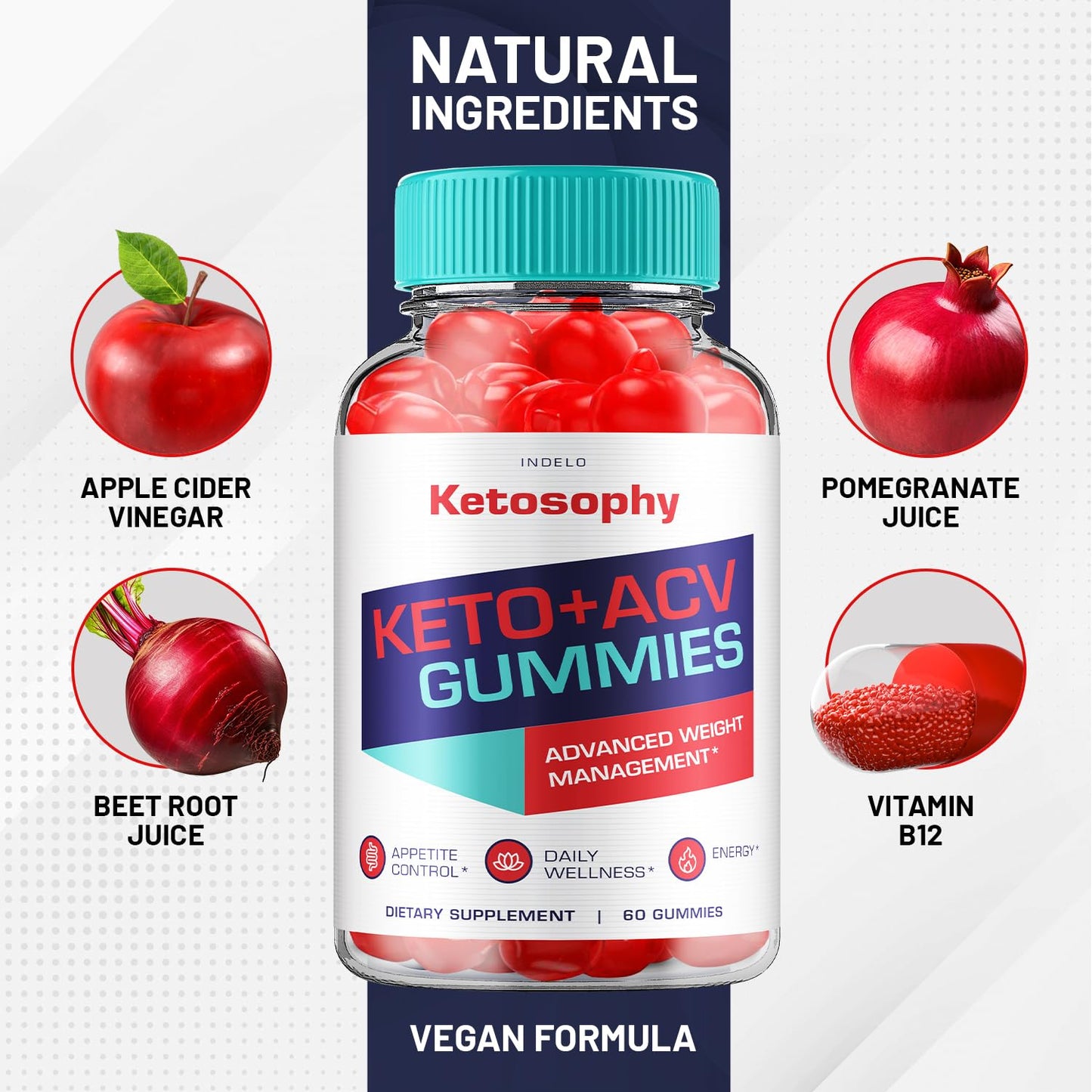 (2 Pack) KetoSophy Keto ACV Gummies - Advanced Weight Loss KetoSophy Keto Plus Gummies Apple Cider Vinegar KetoSophy ACV Gummies Weight Management Dietary Supplement Reviews Men Women (120 Gummies)