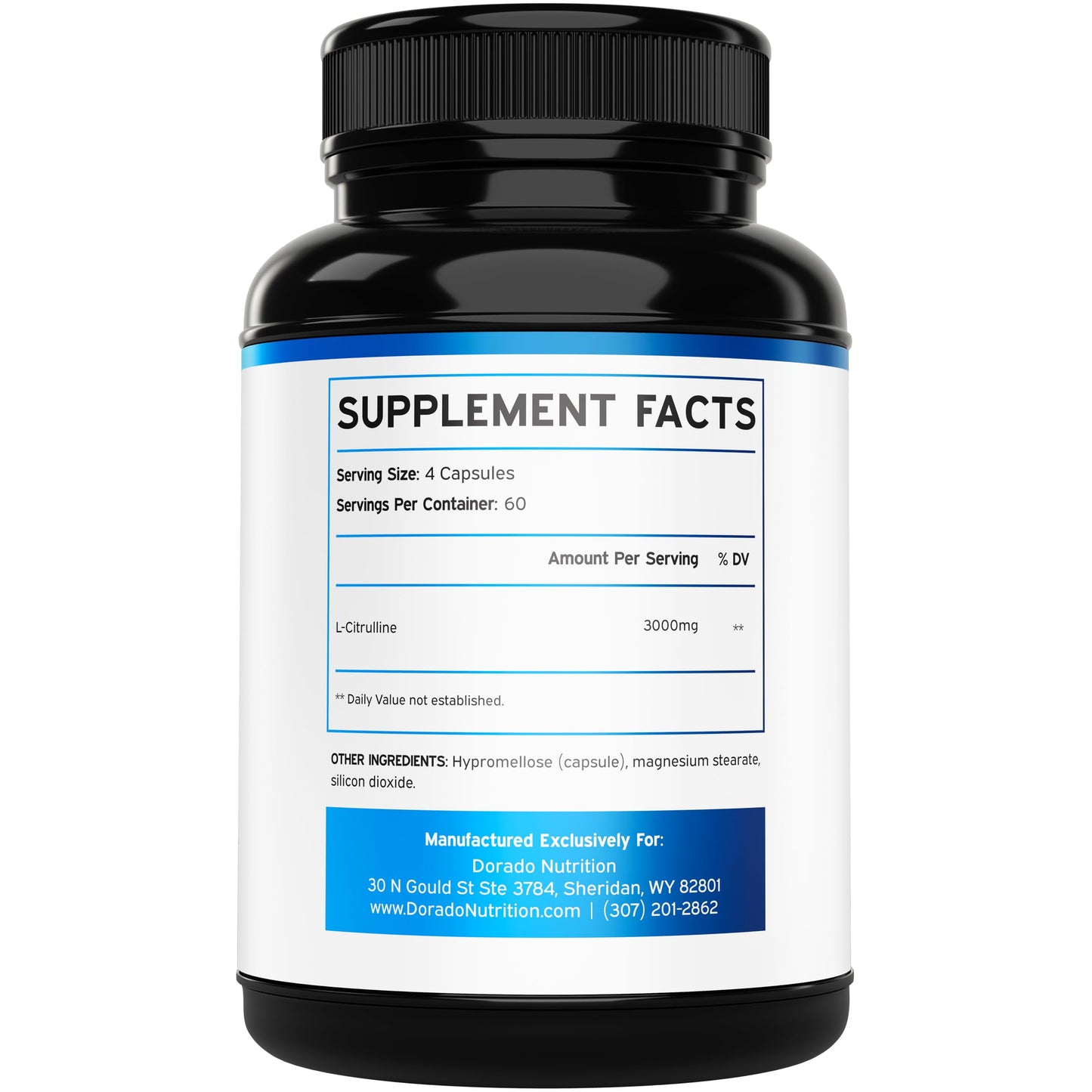 L Citrulline 3000mg Supplement (240 Capsules) Support L Arginine & Nitric Oxide Pills - L-Citrulline For Men & Women - Stamina, Endurance, Performance for Workouts - 3rd Party Tested, Vegan, USA Made