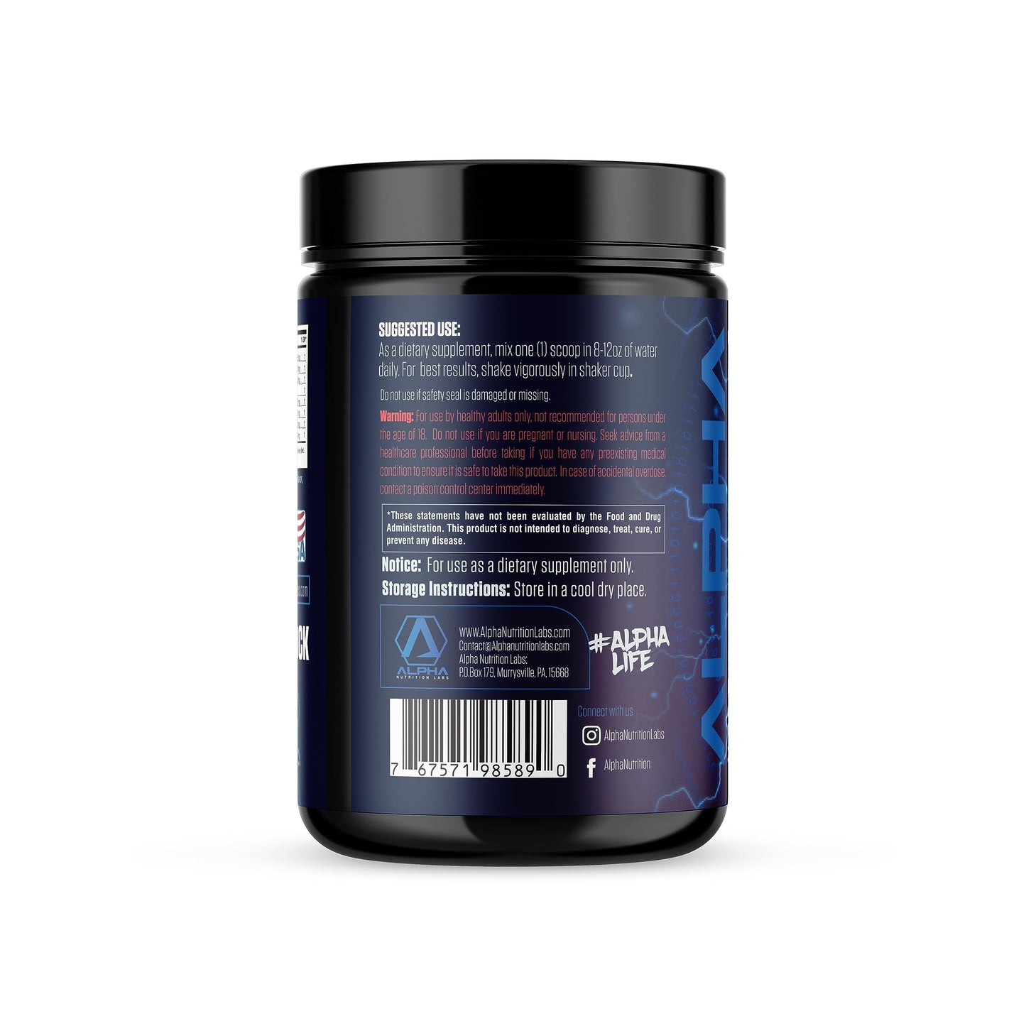 Alpha Nutrition Labs Cell Shock Intra/Post Workout (Grape)