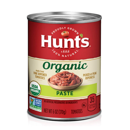 Hunts Organic Tomato Paste 6 oz 24 Pack