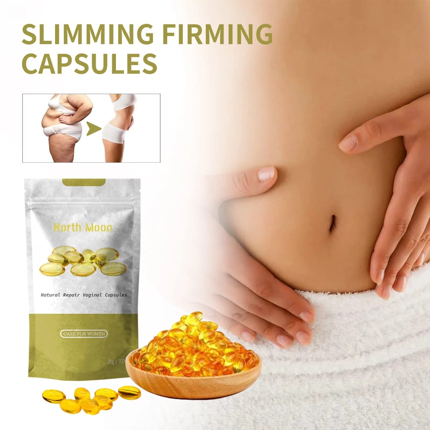 SUERGHWAX Slimming & Firming Repair & Pink and Tender Natural Capsules,Instant Anti-Itch Detox Products,Annie Care Capsulas