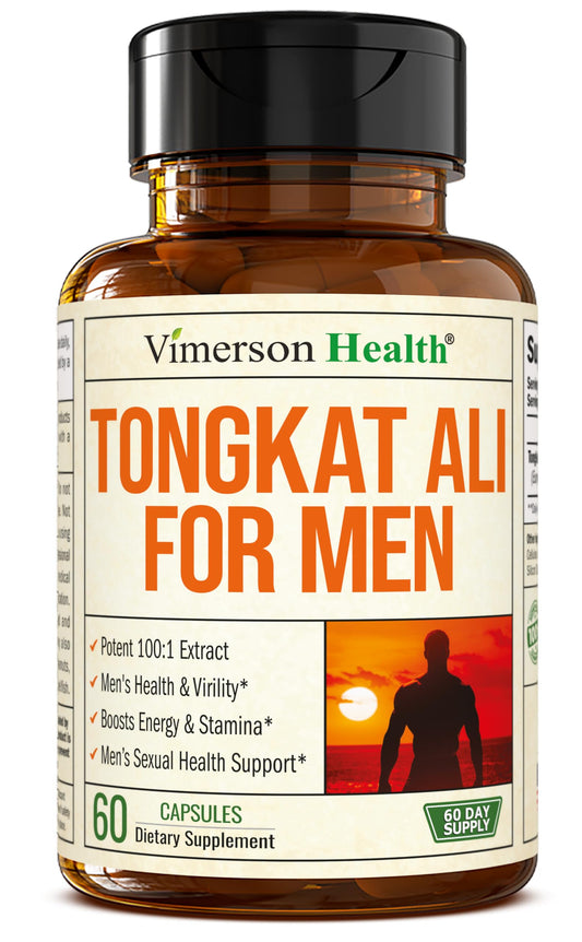 Tongkat Ali for Men: Premium & Potent Testosterone Supplement for Men with Longjack Tongkat Ali Powder - Male Enhancing Supplement for Workout. Testosterone Support & Muscle Builder. 60 Capsules