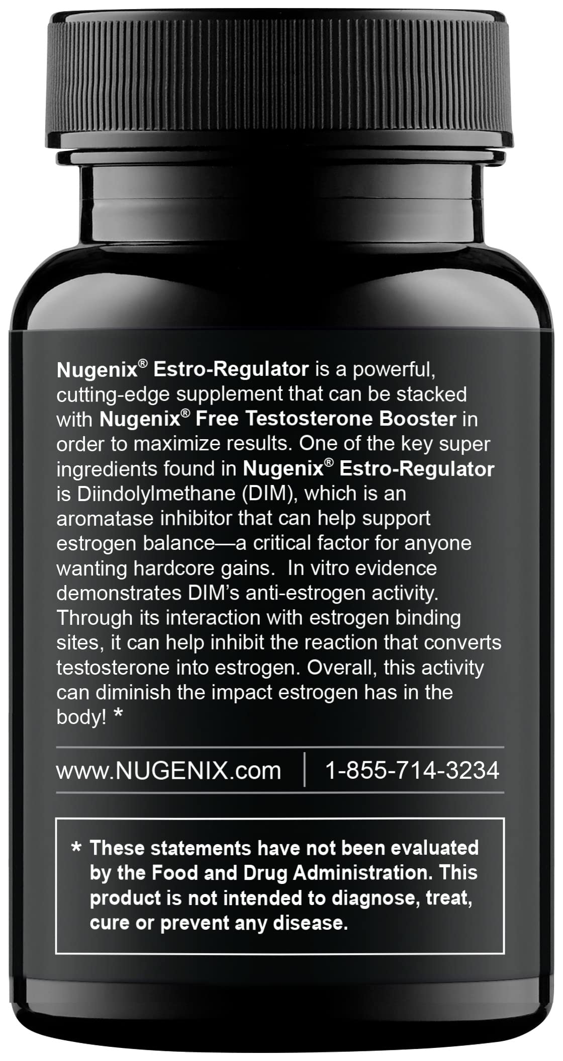 Nugenix Estro-Regulator - DIM Supplement, Estrogen Blocker for Men and Aromatase Inhibitor, Testosterone Booster - 60 Capsules