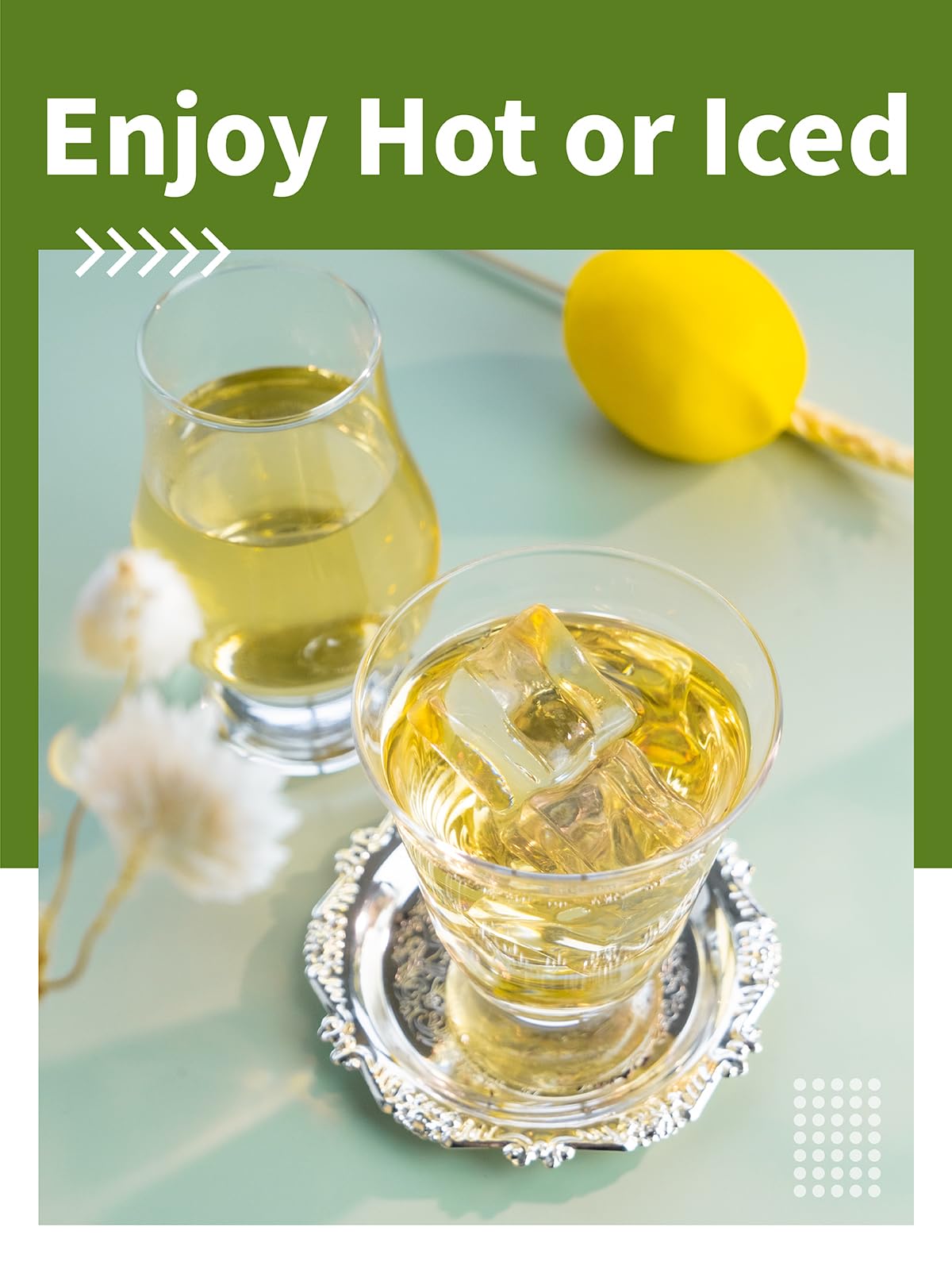 HYNTMYT Chamomile Tea Bags 1gbag Natural  Pure Chamomile Flowers Herbal Tea Caffeine Free 120 Count