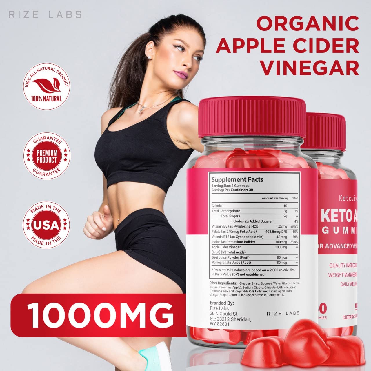 rize labs - Ketoviva Keto ACV Gummies for Advanced Weight Loss with Apple Cider Vinegar, Supplement Helps in Reducing Belly Fat, for Extra Strength (180 Gummies)