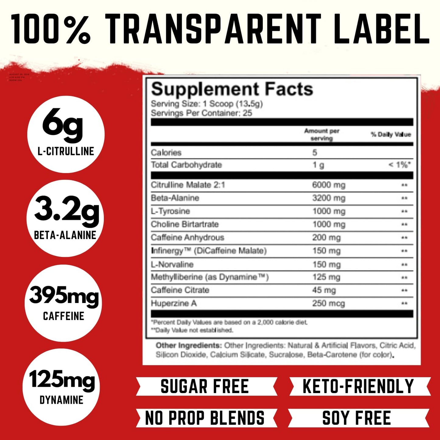 Harambe Pre Workout ✮ Extreme Preworkout Supplement for Men & Women ✮ Strong Pre Workout Powder ✮ 395mg Caffeine with Dynamine ✮ Best High Stim Pre-Workout for Pumps, Energy & Focus (Freedom Ice)