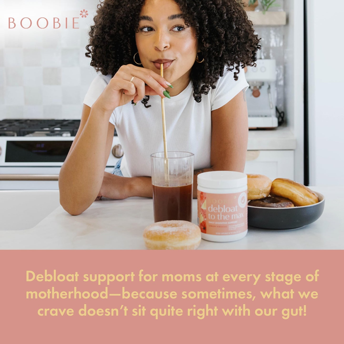 Boobie Debloat to the Max | Rapid Debloating for Women & Men | L-Glutamine and Marshmallow Root for Gut Health | Lemon Hibiscus Flavor, 40 Servings
