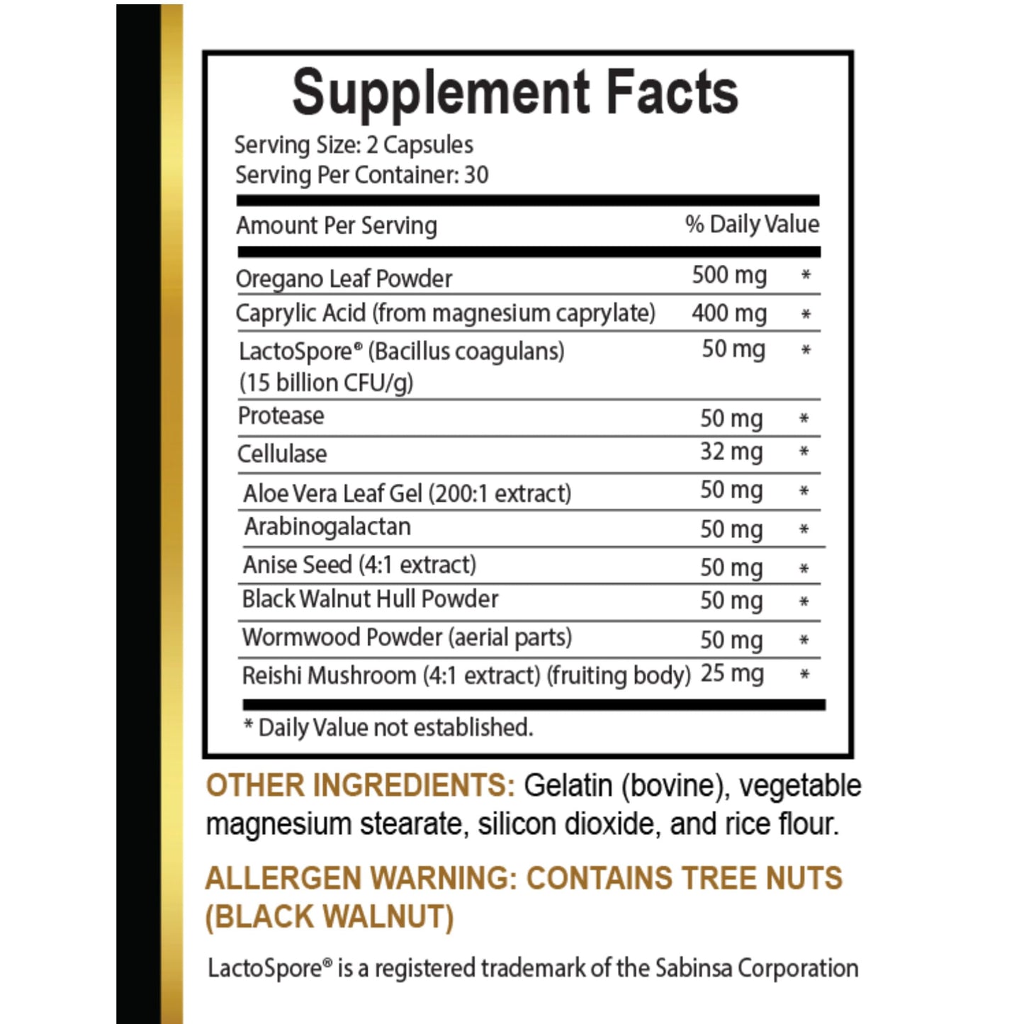 Generic Candida PRO - Complete Detox Pills, caprylic Acid, probiotics for Women and Men, Digestive Health, Candida Assist, Black Walnut, Wormwood - 2 Bottles