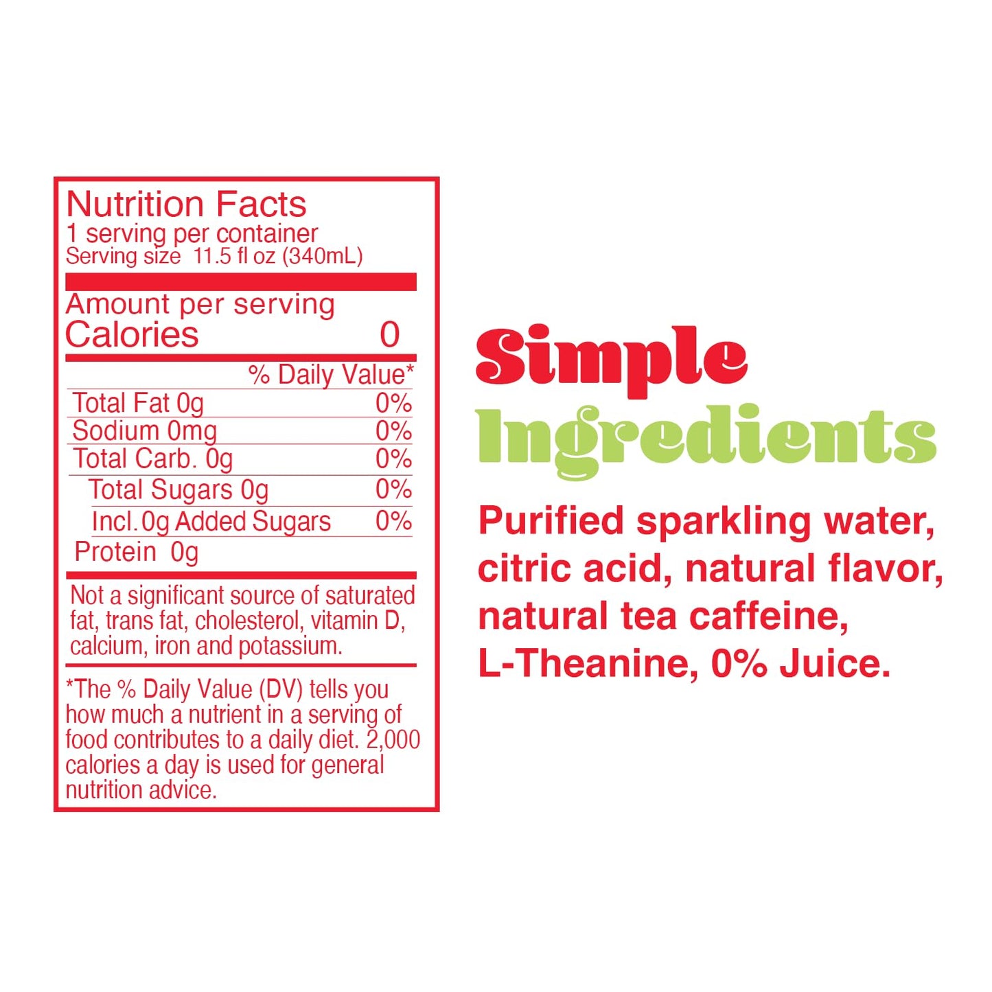 Phocus Energy Boost Strawberry Kiwi  No Sugar  75mg Caffeine  LTheanine  0 Calories  Natural Flavors  Sweeteners  115 fl oz Pack of 12