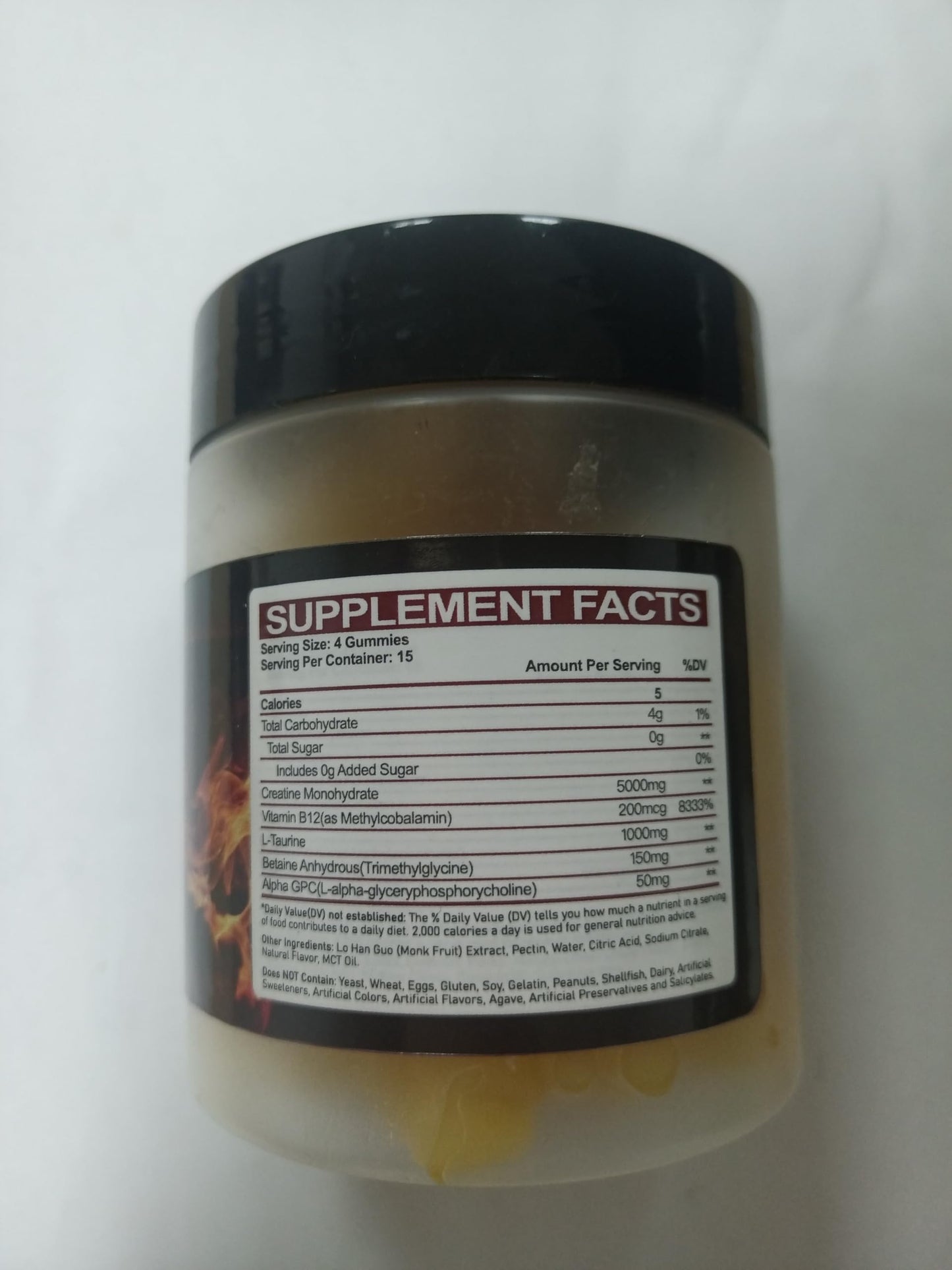 Tcemundry Creatine Monohydrate Gummies 5000mg for Men & Women, 120 Creatine Sugar Free Gummies