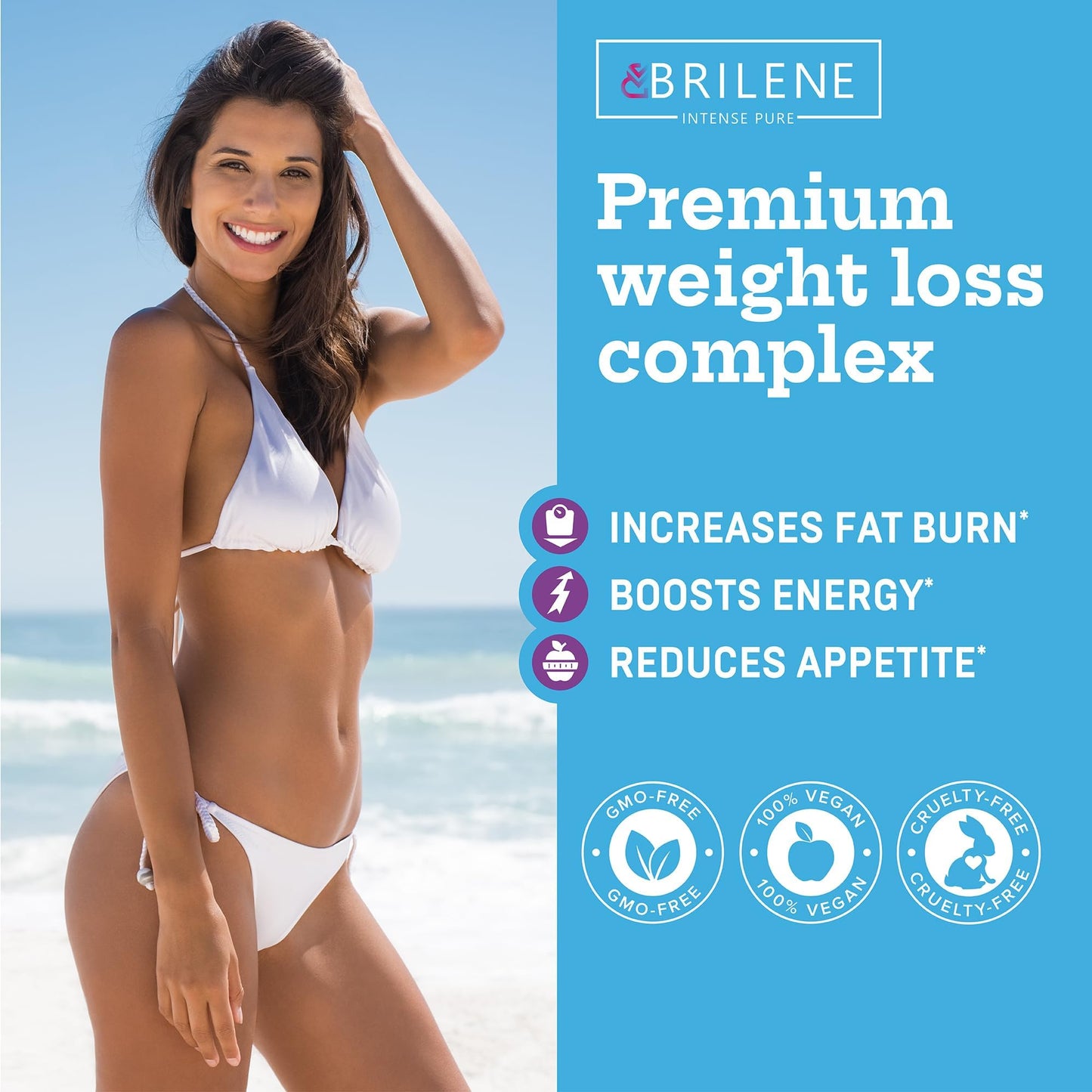 BRILENE Weight Loss Pills for Women - Made in USA - Natural Appetite Suppressant & Metabolism Booster - Fat Burners with L-Carnitine to Lose Weight Fast - 60 Capsules
