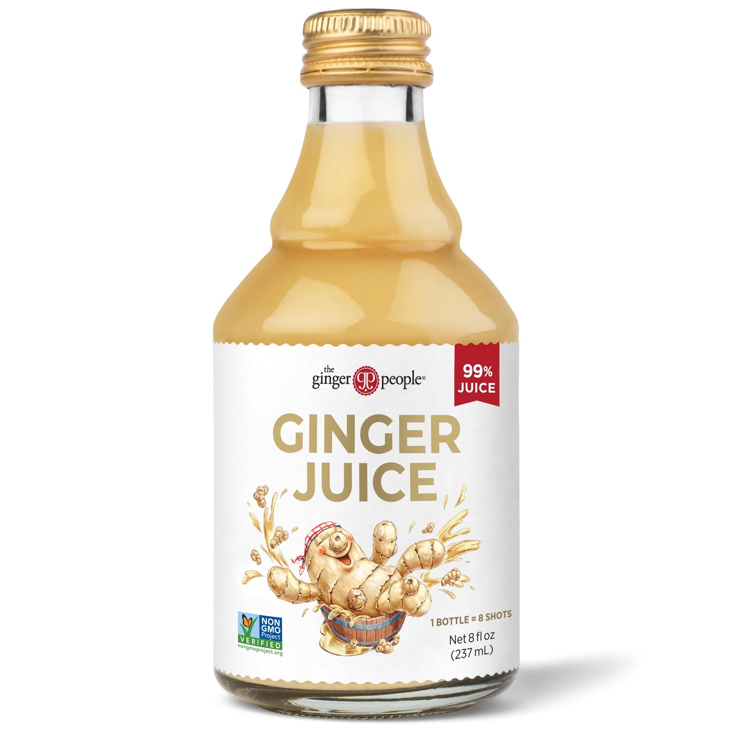 Fiji Ginger Juice by The Ginger People 8 oz Glass Bottle Pack of 1