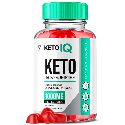 Keto IQ ACV Gummies, Keto IQ Keto ACV Gummies Advanced Weight Loss Vitamin Supplement for Men Women, KetoIQ Keto IQ Gummy Apple Cider Vinegar Formula 1000MG Keto+ Folic Acid Beet Root (60 Gummies)