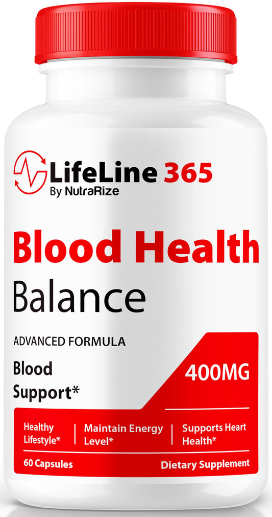 NutraRize Lifeline 365 Capsules - Official Lifeline 365 Blood Support, LifeLine365 to Maintain Stable Levels, LifeLine365 Pills for Overall Health, Life Line 365 Pastillas Review (60 Capsules)