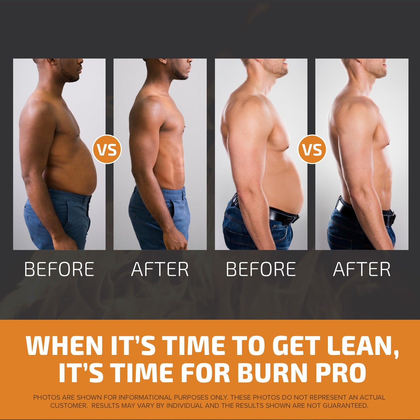 Burn Pro 7-in-1 Thermogenic Metabolism Booster | Weight Management Support Supplement with Appetite & Energy Support | Bloating Relief, Targeted Belly Toning & Keto Inducing | Slim, Trim & Tone | 60ct